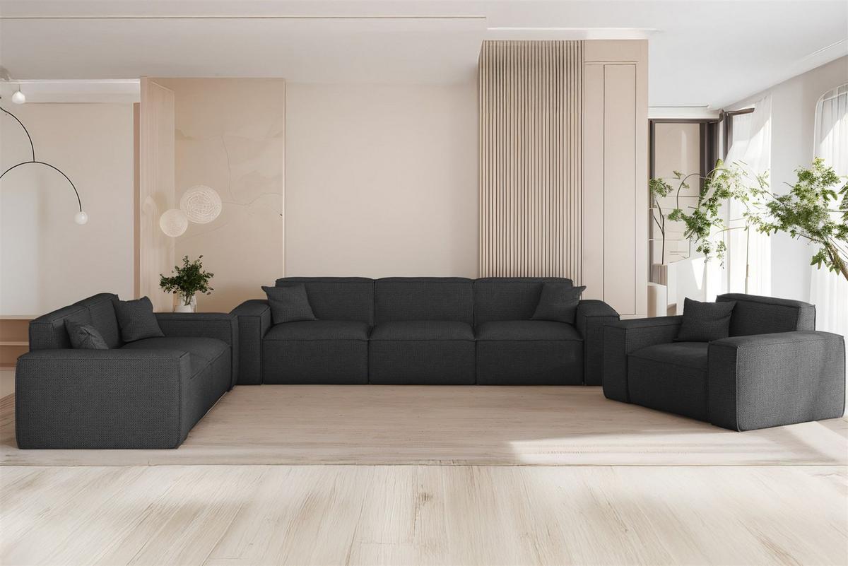 SESSEL Celes Premium In Artico - Anthrazit, Holzwerkstoff/Textil (121/73/90cm) - Fun Möbel