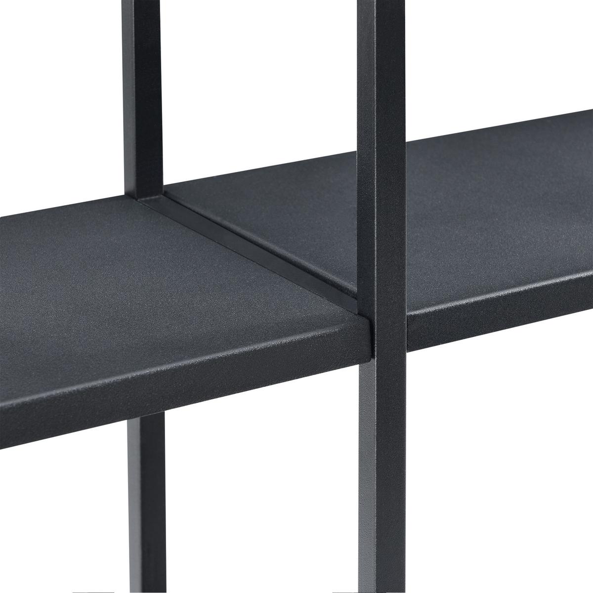 WANDREGAL Jelsa - Schwarz, Metall (130/110/18cm) - [en.casa]
