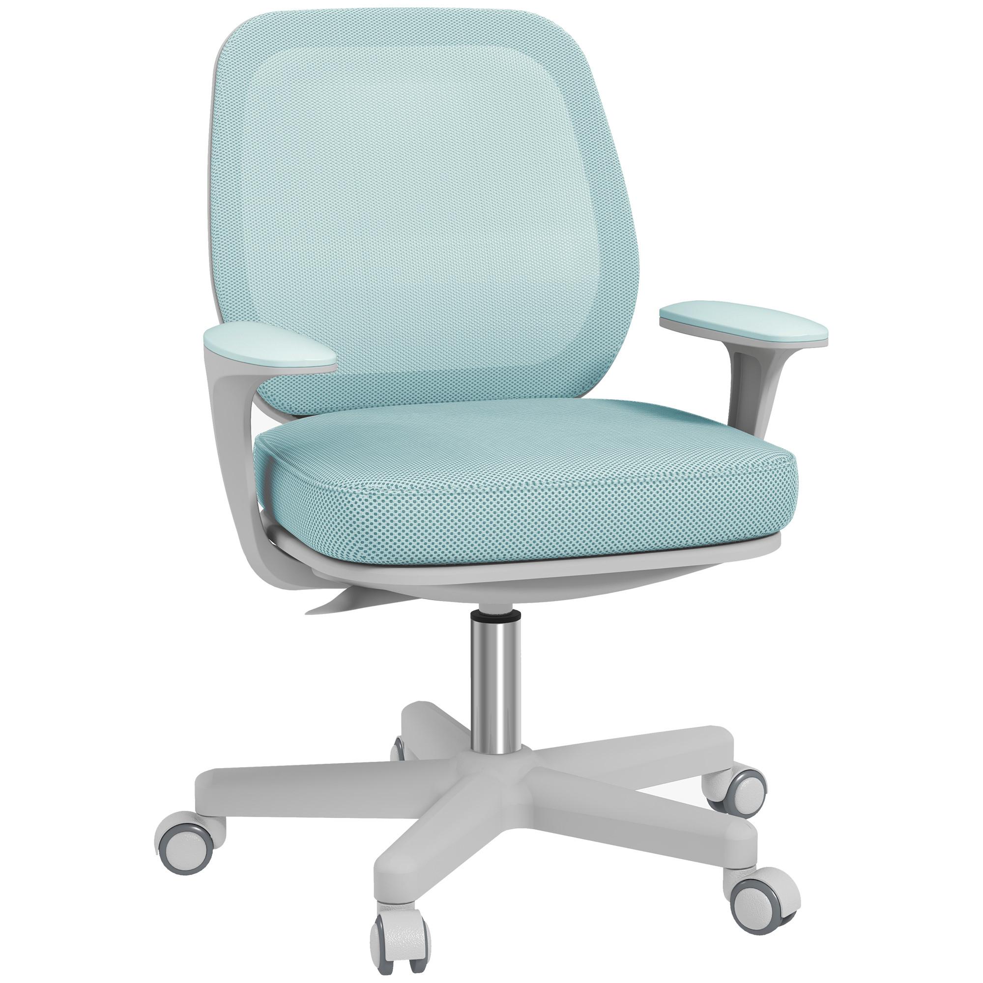 BÜROSTUHL Polyester Kunststoff Grün - Hellgrün/Grau, Kunststoff/Textil (48/94.5/55cm) - Vinsetto