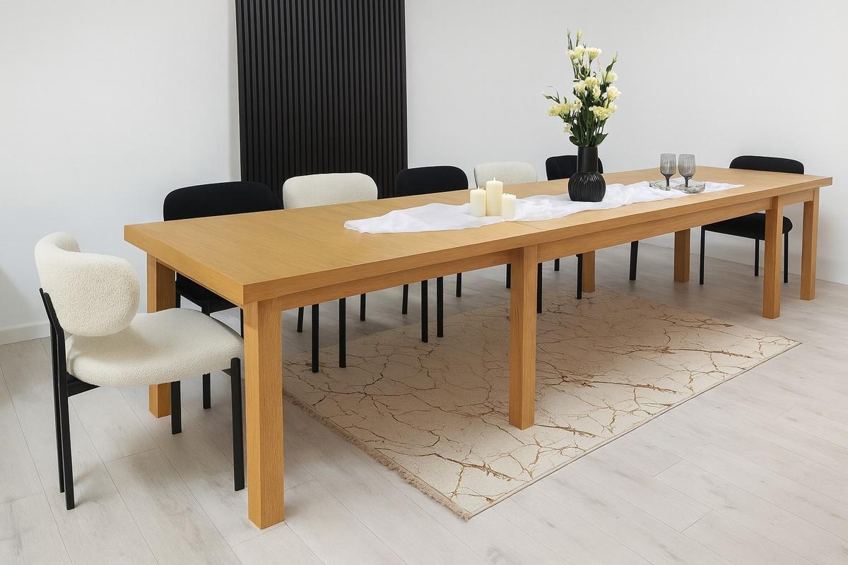 ESSTISCH INFINITO Ausziehbar 160 - 410 / 100 x 76 cm - Eichefarben, Holz (160/100/76cm) - MASSENO
