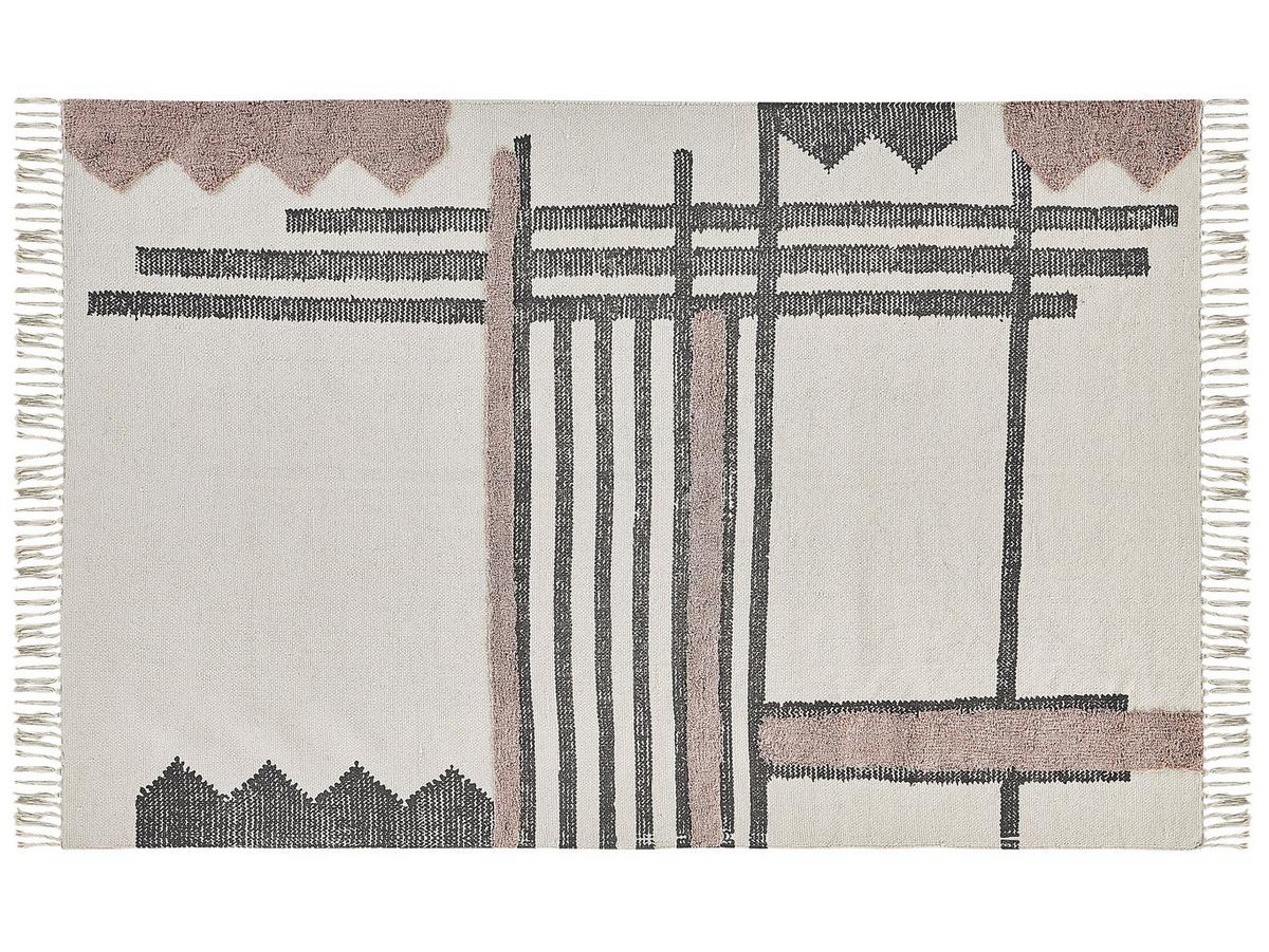 KURZFLOR-TEPPICH Muradiye 230/160 cm - Beige, Textil (160/230cm) - Beliani