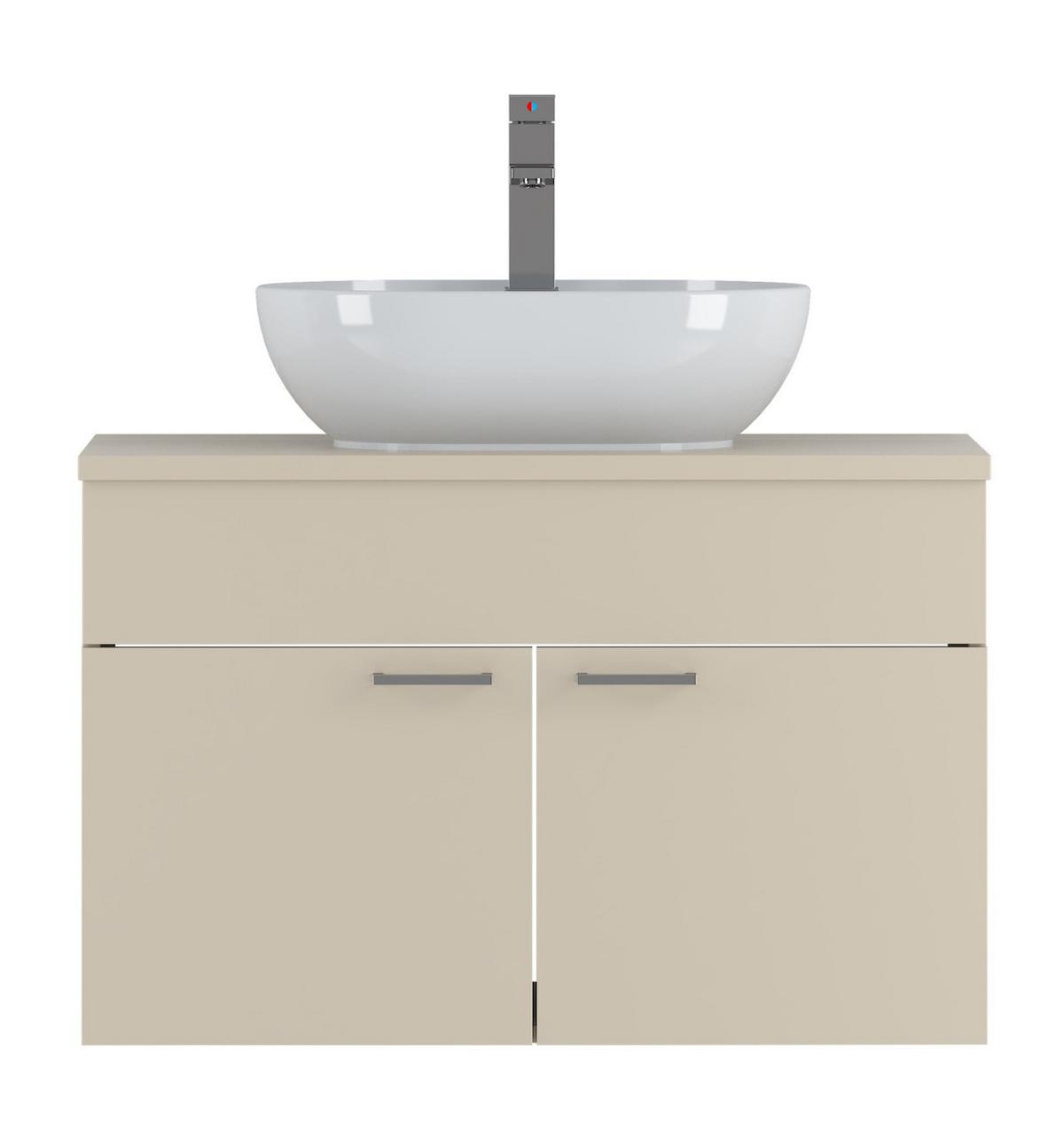 WASCHBECKENUNTERSCHRANK Colorado 2 Schubladen Cashmere - 80 x 46 x 52 cm - Kaschmir, Holz (80/52/46cm) - Badplaats