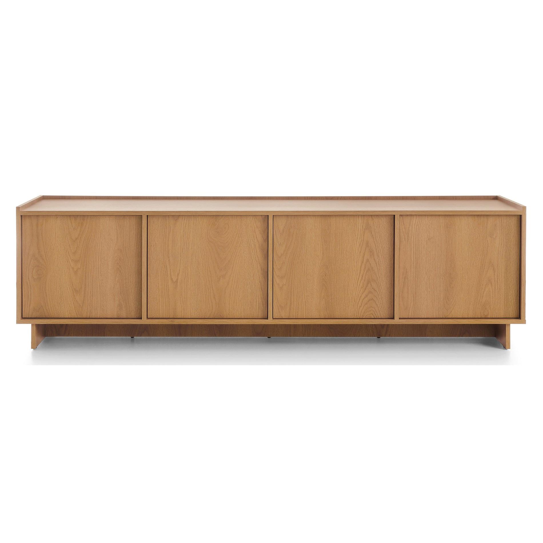TV-LOWBOARD Yasumi 195 cm - Eichefarben, Holzwerkstoff (195/55/39cm) - Selsey