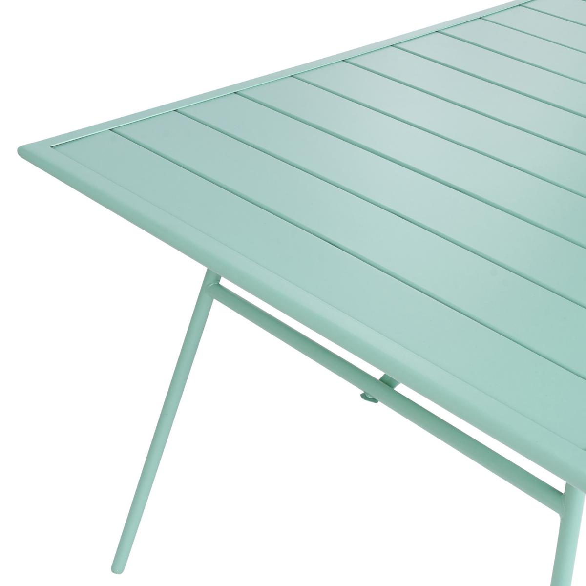 GARTENTISCH 160/90 cm Metall Mintgrün Terenzo - Mintgrün, Metall (160/90/74cm) - Beliani