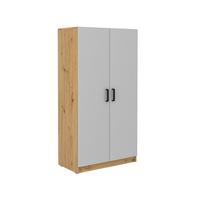 DREHTÜRENSCHRANK MALTESA 79,9/153,6/43,6cm 2-türig Grau - Eiche Artisan/Grau, Holzwerkstoff (79.9/153.6/43.6cm) - MASSENO