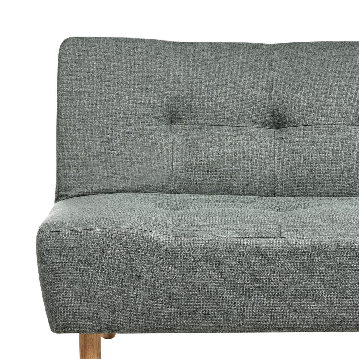 ECKSCHLAFSOFA Modul 4-Sitzer Stoff Grün linksseitig Alsten - Braun/Grün, Textil (258/161cm) - Beliani