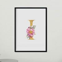 POSTER Buchstaben I A4 Rahmenlos - Klar, Papier (29.7/5/21cm) - Nacnic