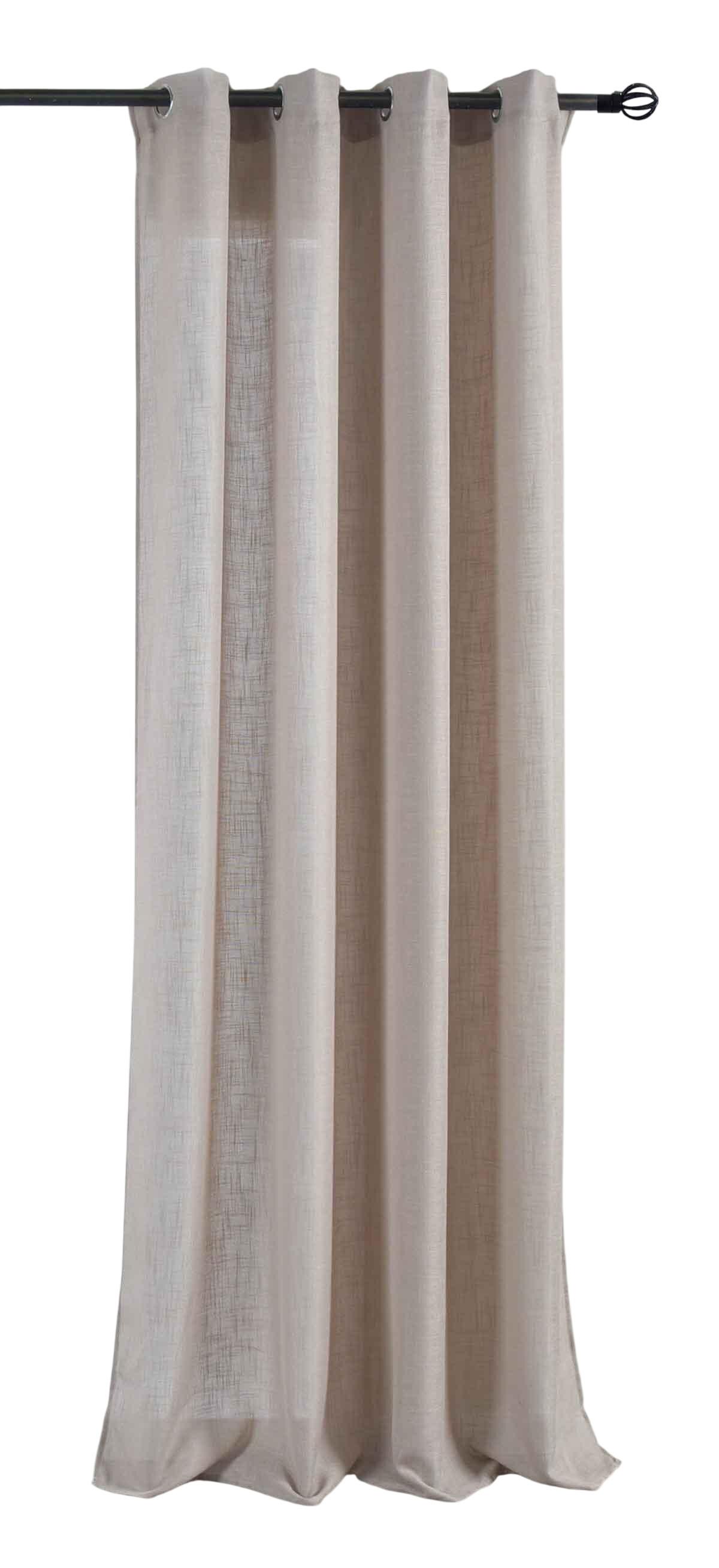 VORHANG »Essen« HxB 245x145 cm Sand - Sandfarben, Textil (145/245cm) - Gardinenbox