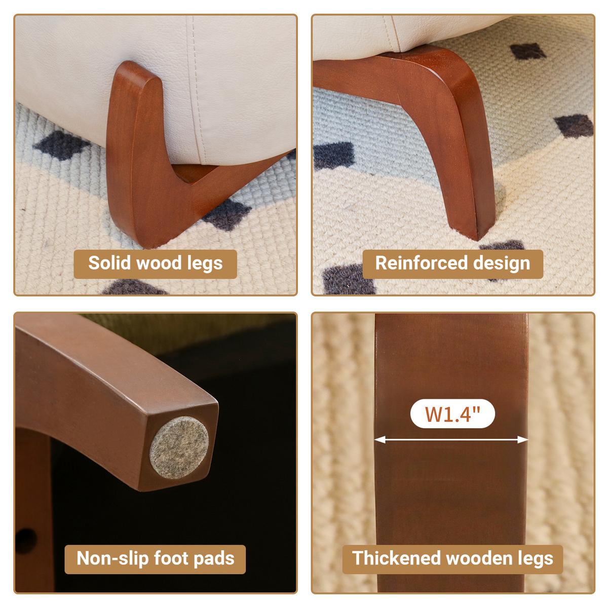 SESSEL Samt Camel Armlos Holzbeine Lounge Lesesessel Wohnzimmer - Hellbraun, Textil (86.9/69.9/72.1cm) - Urban Meuble
