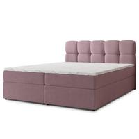 BOXBETT MERU 140x200 cm mit Matratze und Topper - Rosa - Rosa, Holz (140/200cm) - MASSENO