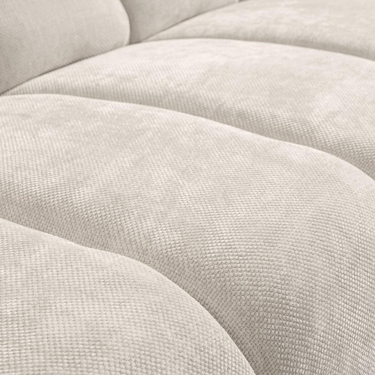 2-SITZER SOFA Volare ohne Schlaffunktion Creme - Creme/Schwarz, Textil/Metall (160/83/98cm) - Beautysofa