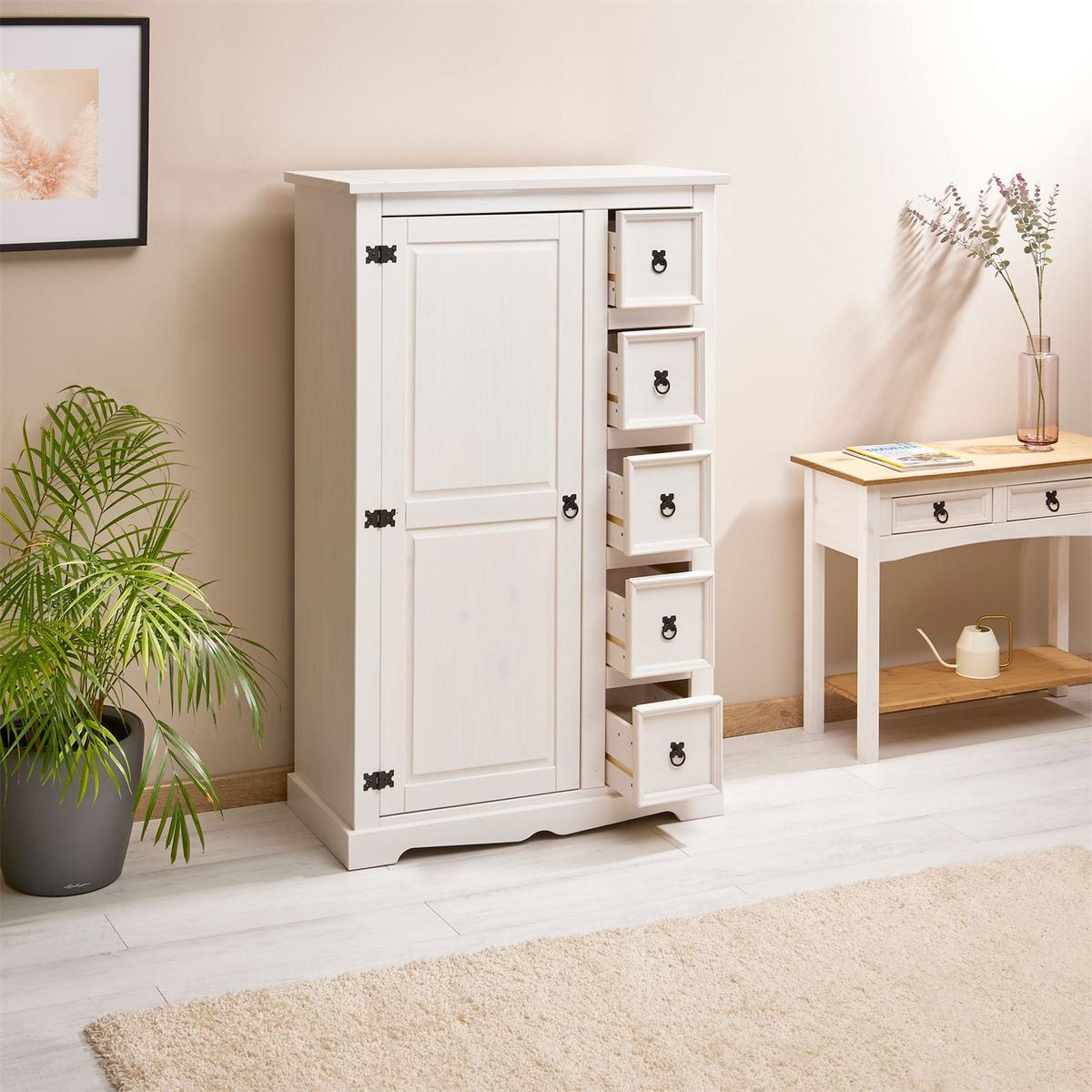 KOMMODE TEQUILA weiß - Weiß, Holz (95/150/45cm) - IDIMEX