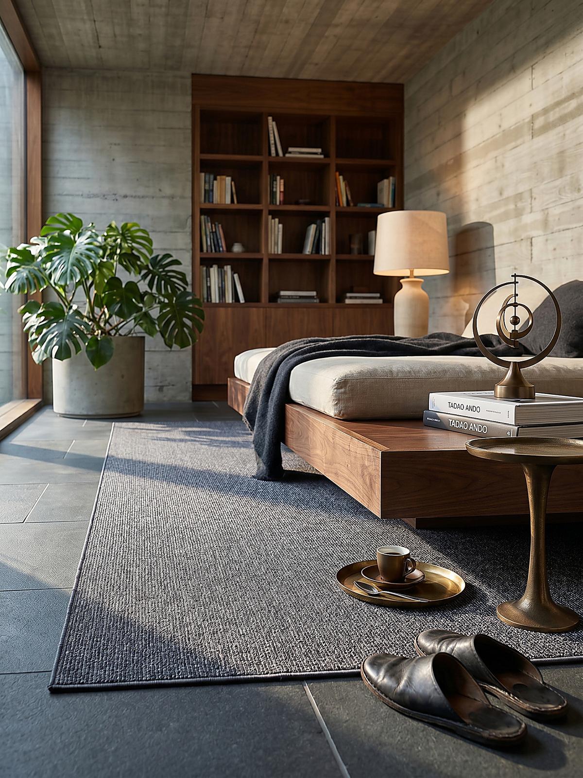 TEPPICH Niederflor Uni COLFOSCO Polypropylen Beige 133 x 133 cm - Anthrazit, Textil (133/170cm) - KADIMA DESIGN