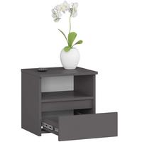 NACHTTISCH Graphit Grau 40/40/35 - Graphitfarben, Holzwerkstoff (40/40/35cm) - RAUMHIRSCH FURNITURE