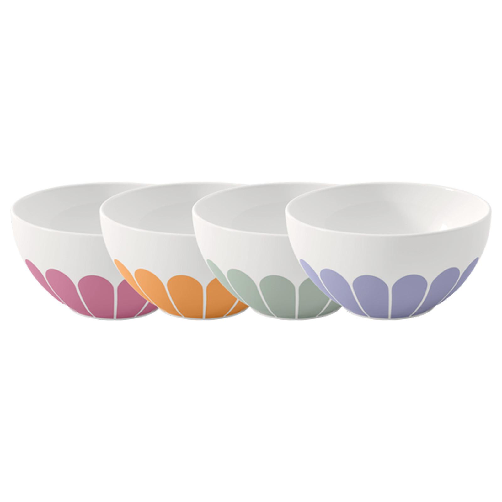 MÜSLISCHALEN-SET Fleur Vert bunt ø 14,1 cm 4-tlg. - Multicolor, Keramik (14.1cm) - Villeroy & Boch