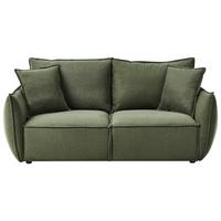 3-SITZER-SOFA Stoff Grün Kunes - Grün, Textil (190/82/92cm) - Beliani