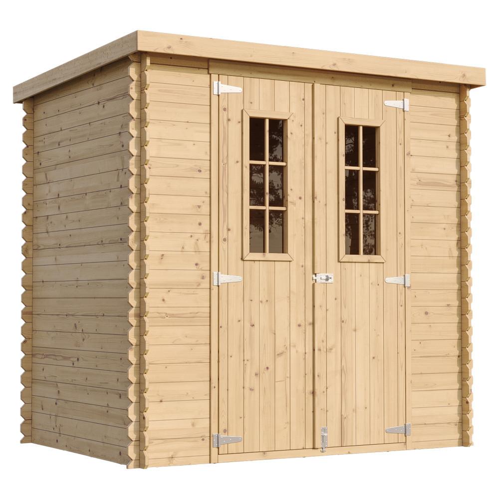 HOLZHAUS GARTENHAUSM 311C HOLZHAUS GARTENHAUS - B204xL142xH200 cm/ 2,22 m2 - Beige, Holz (200/200/142cm) - Timbela