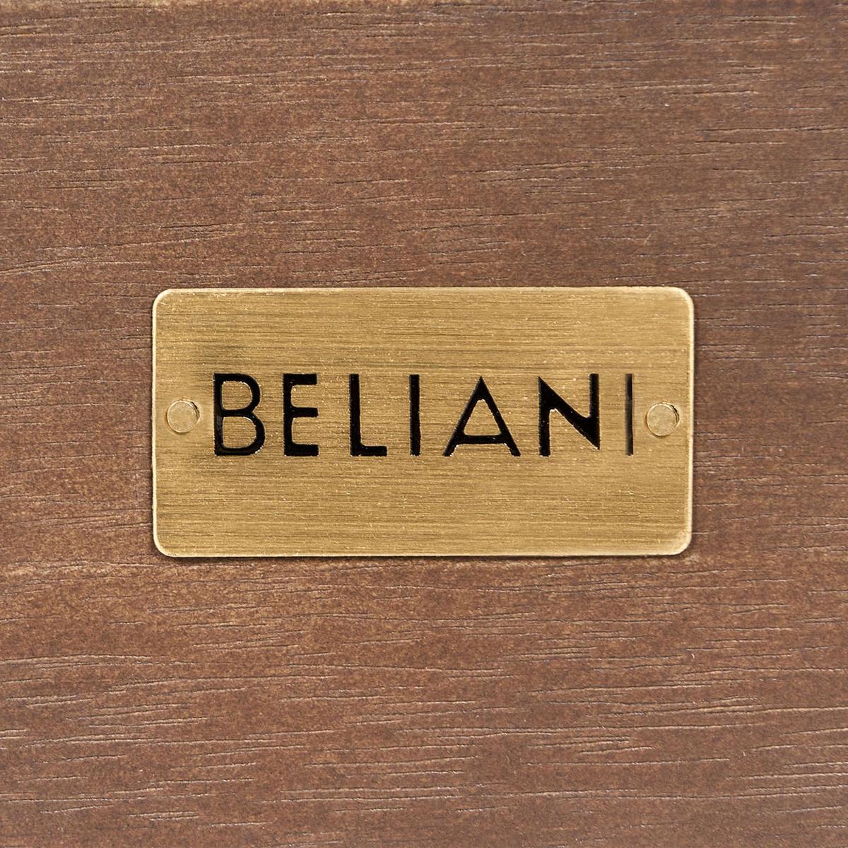 GARTEN BEISTELLTISCH zertifiziertes Akazienholz dunkelbraun 90/75 cm Timor - Dunkelbraun, Holz (90/75/35cm) - Beliani