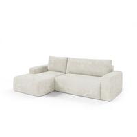 ECKSOFA Romeo 3 Sitzplätze Weiß - Weiß, Holz (268/163cm) - Petits-meubles