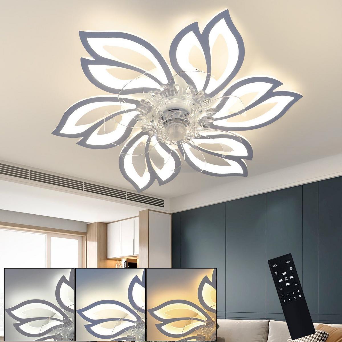 DECKENVENTILATOR Engelbert II 70/70/15cm - Weiß, Kunststoff (70/60/15cm) - Nettlife