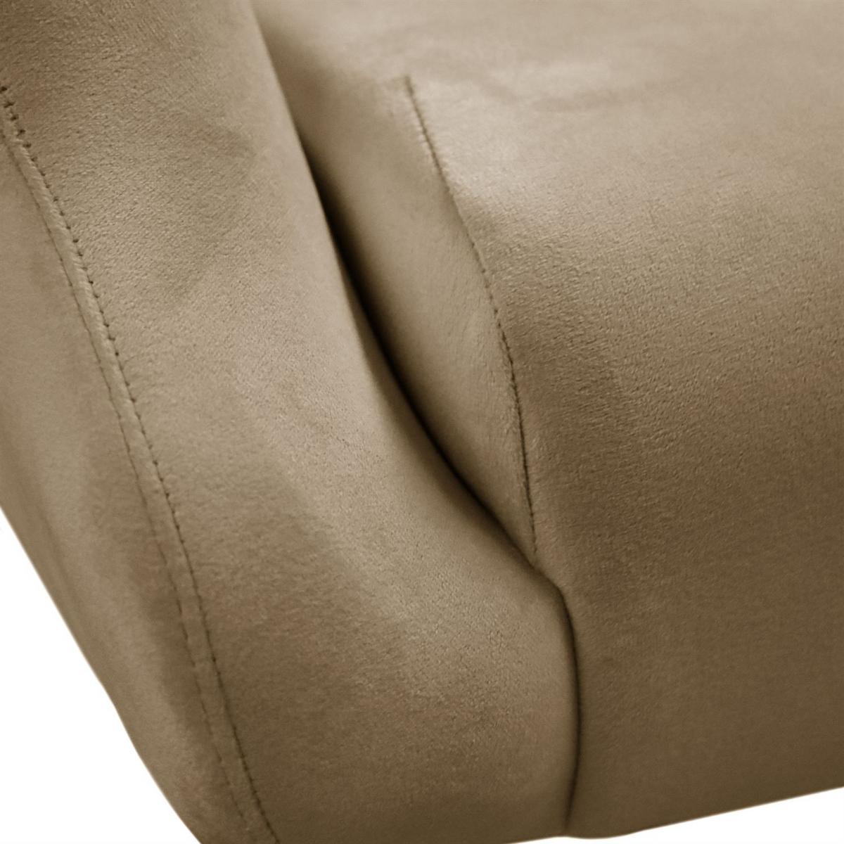 SESSEL SAND mit Buchenbeinen - Beige/Buchefarben, Textil (80/105/86cm) - Lookway