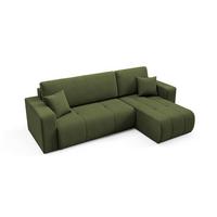 ECKSOFA Vasco 3 Sitzplätze Grün - Grün, Holz (247/145cm) - Petits-meubles