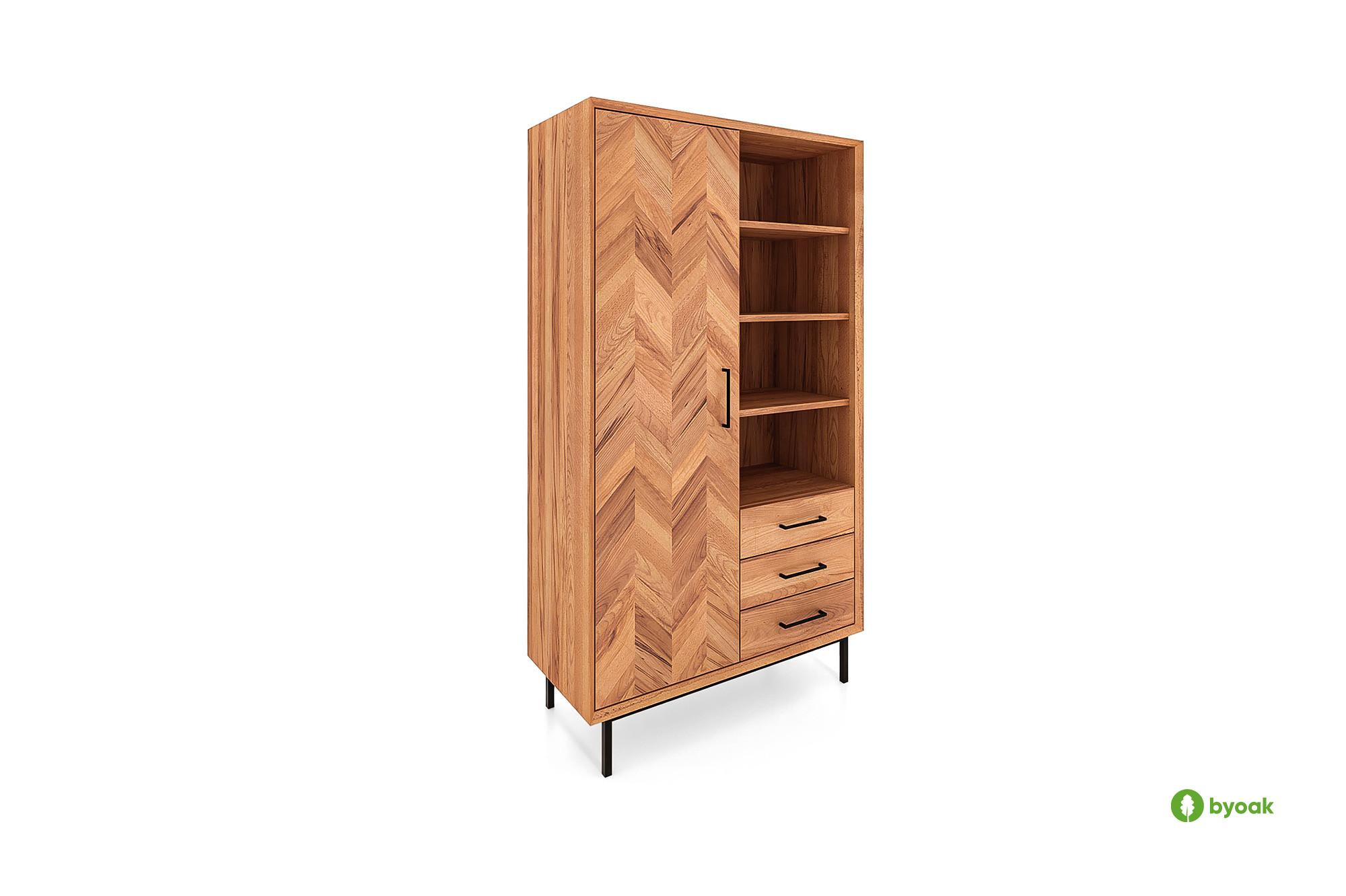 KLEIDERSCHRANK LEON Kernbuche - Kernbuche, Holz (97/176/45cm) - byoak