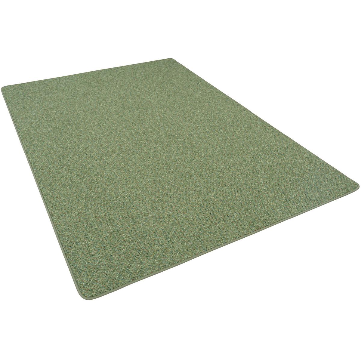 SCHLINGEN TEPPICH ALMA MELIERT - Grün, Textil (80/200cm) - Snapstyle
