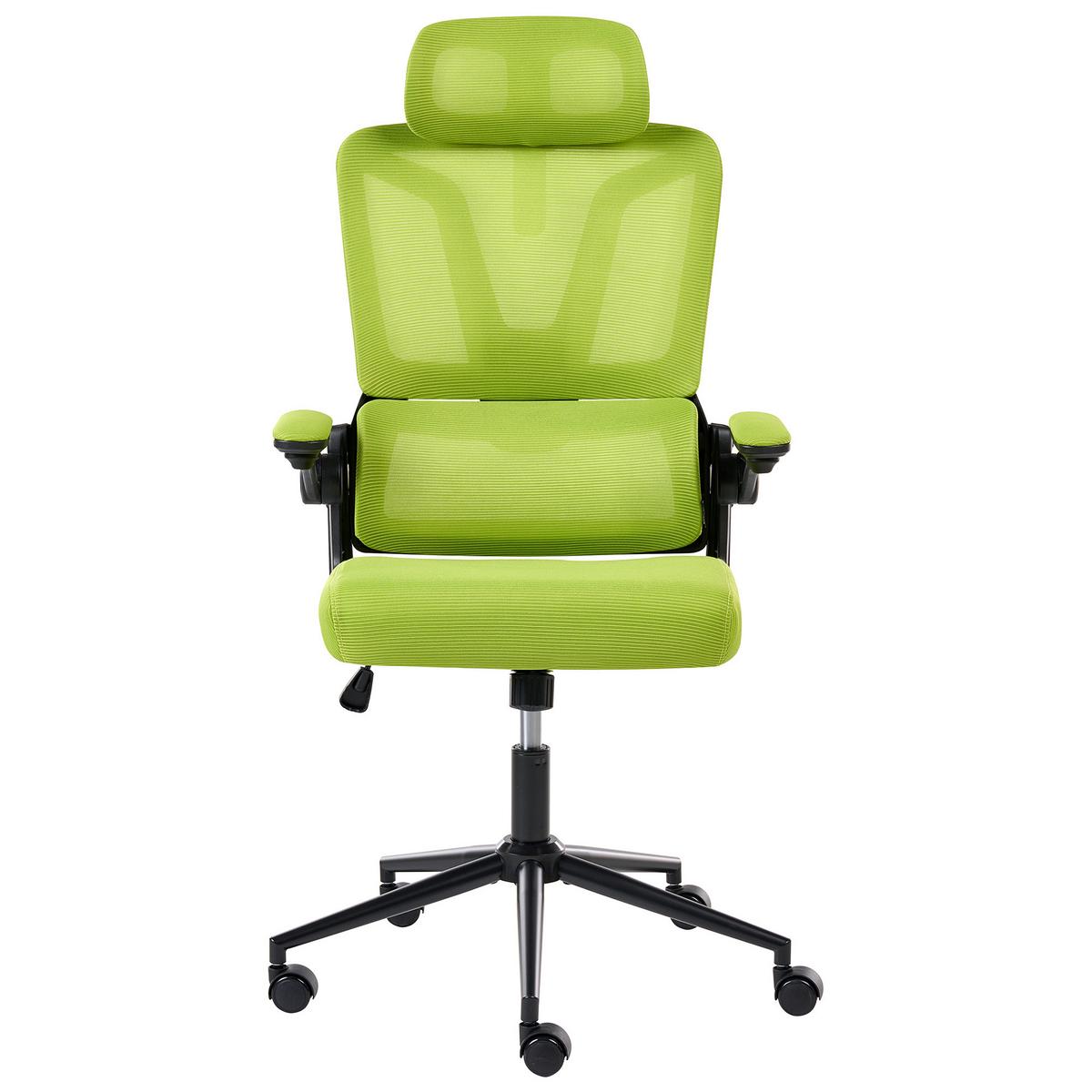 BÜROSTUHL Grün Kryos - Grün, Textil (64/116/64cm) - Beliani