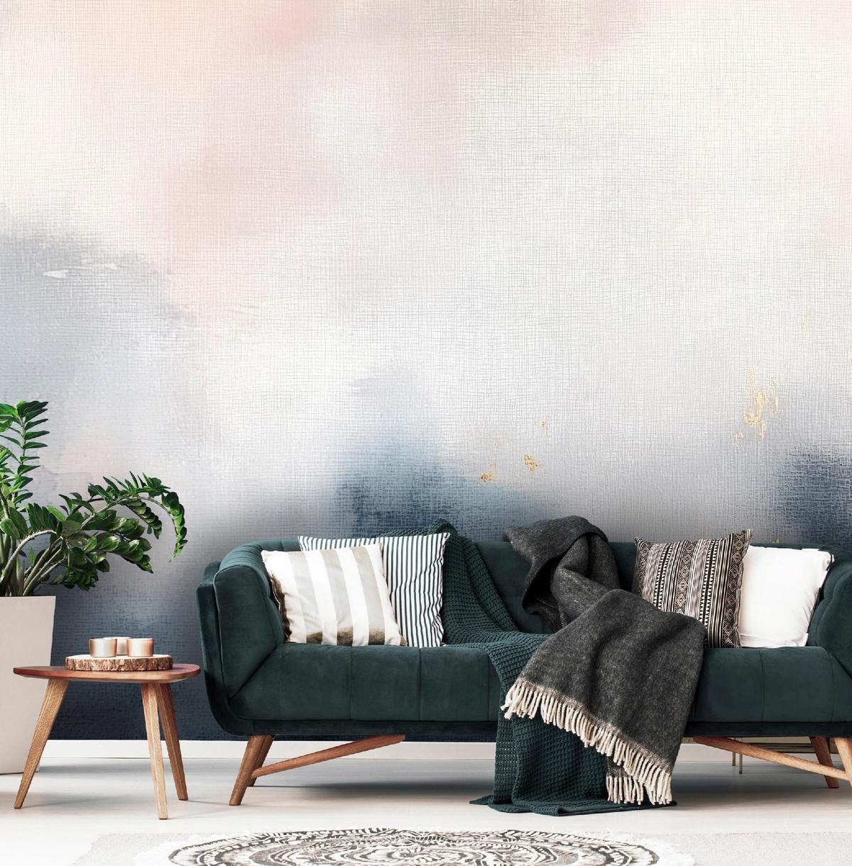 FOTOTAPETE Abstrakt Gold Grau Tapete Wohnzimmer Schlafzimmer 300x210 - Multicolor, Papier (300/210cm) - Wallarena