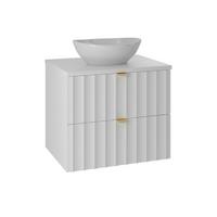 WASCHTISCH 60.6cm Lexa Weiß - Weiß, Holzwerkstoff (60.6/52.2/46.5cm) - Petits-meubles