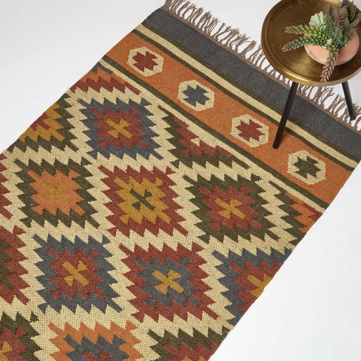 KELIM-TEPPICH Lucea handgewebt 160/230 cm - Multicolor, Textil (160/230cm) - Homescapes