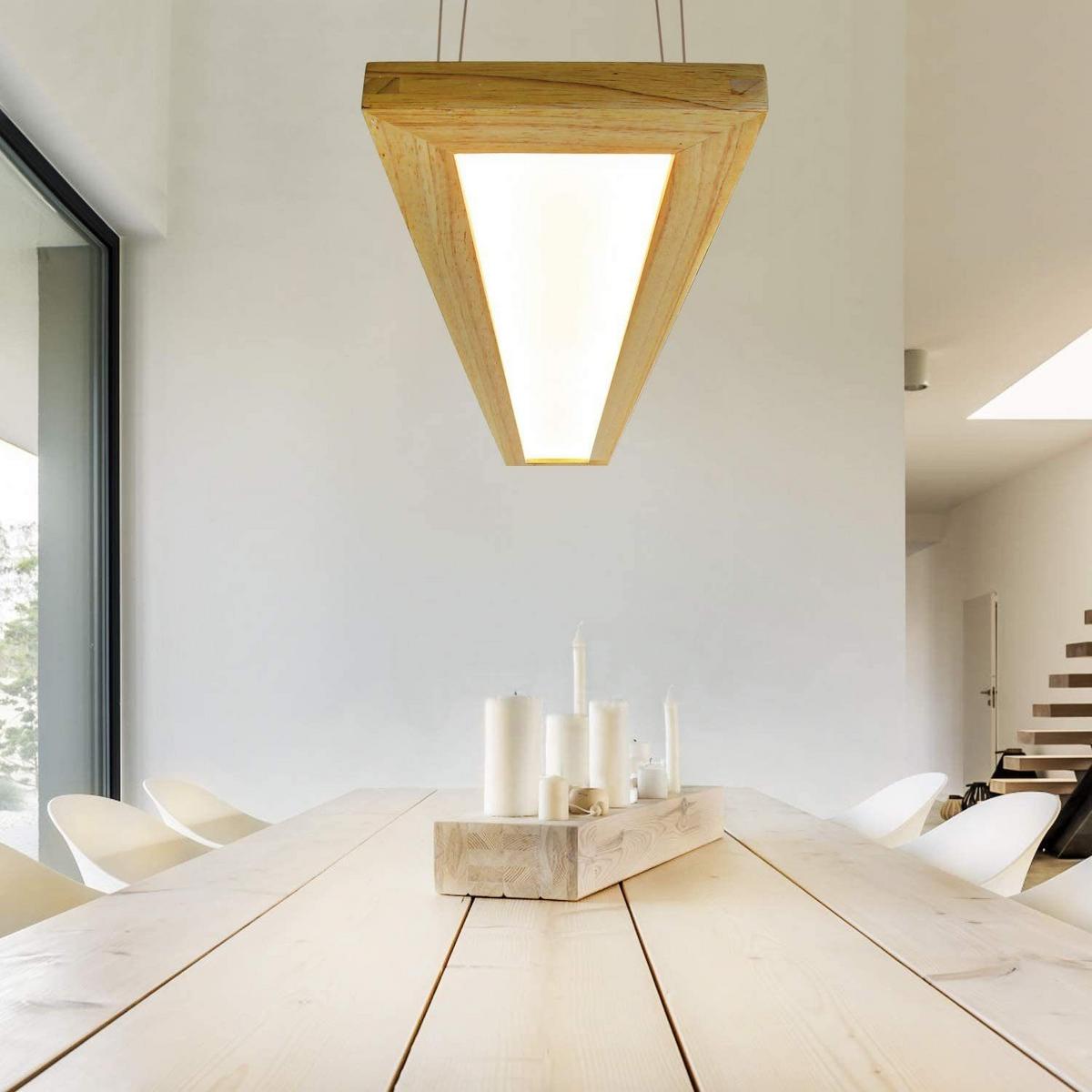 LED PENDELLEUCHTE Zenobia 100/3/17 cm - Braun, Holz (100/3/17cm) - Nettlife