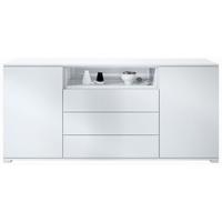SIDEBOARD Skadu Weiß Hochglanz - Weiß Hochglanz, Holzwerkstoff (166.5/75.5/35cm) - Vladon