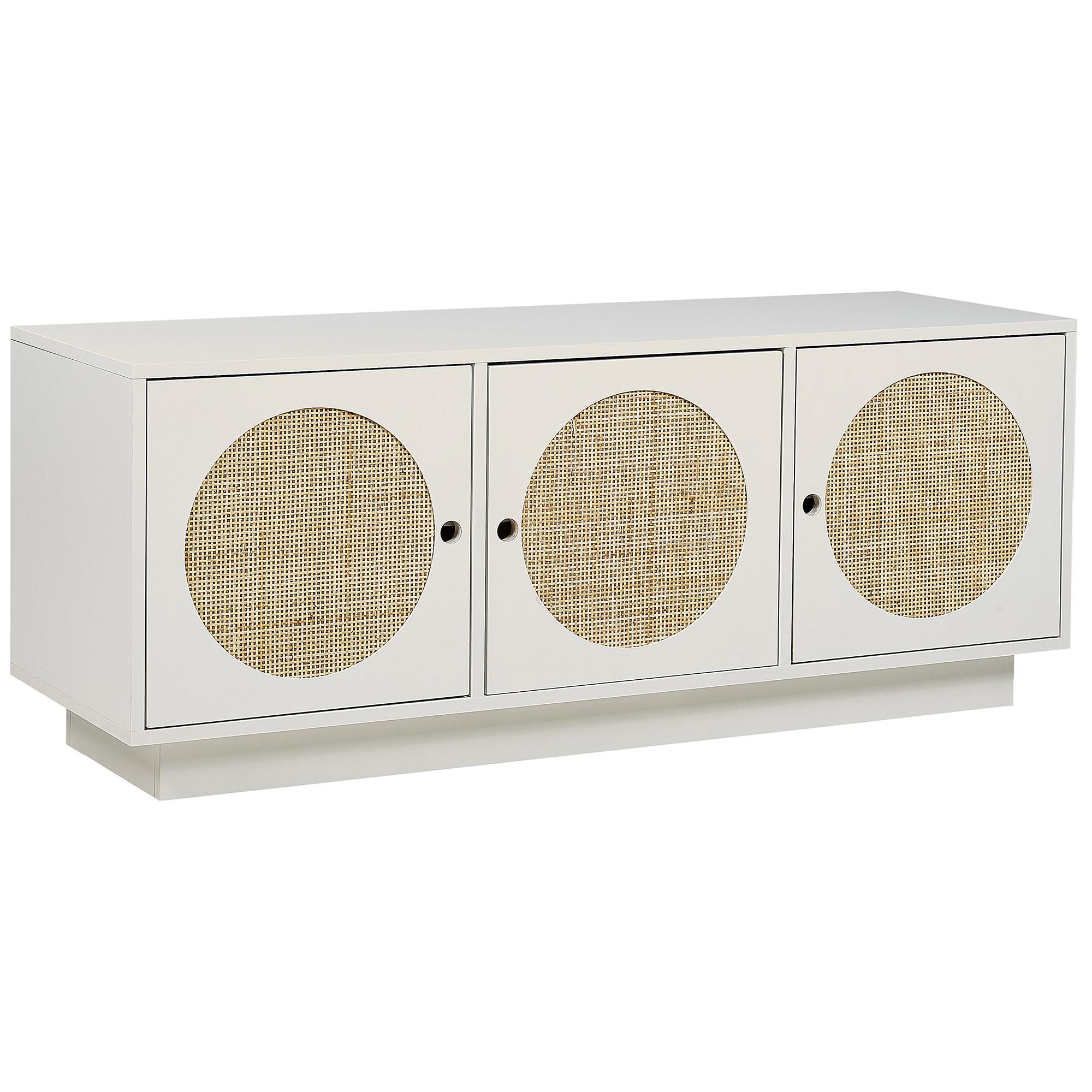 SCHRANK Weiß Uyuni - Weiß, Holzwerkstoff (120/40/40cm) - Beliani