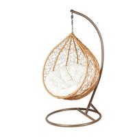 HOLLYWOODSCHAUKEL für den Garten VIRELLA XL, Natur + Beige - Beige, Textil (104/200/104cm) - Lookway