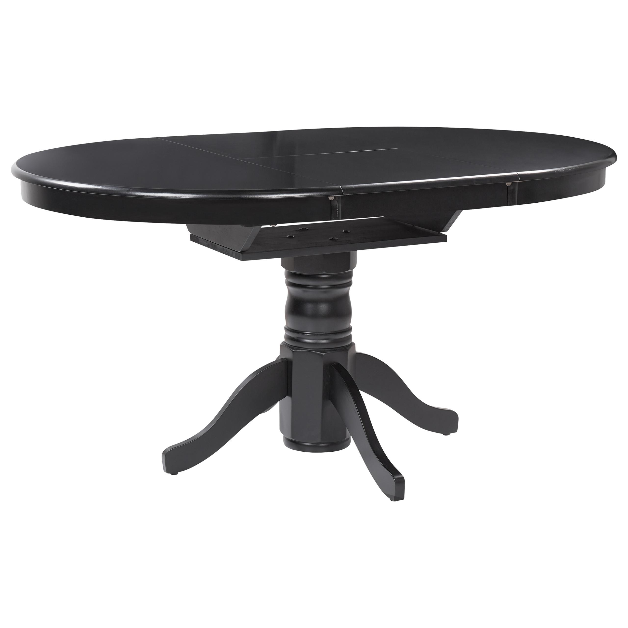 ESSTISCH ausziehbar Schwarz 106-150/106 cm Akron - Schwarz, Holzwerkstoff (106/106/74cm) - Beliani
