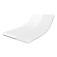 KALTSCHAUM-TOPPER – 100/200 cm, 11 cm Höhe - Weiß, Textil (100/200cm) - Schlaftroll