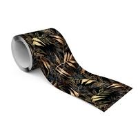 TAPETENBORDÜRE selbstklebend tropische BLÄTTER Pflanzen Glamour Stil - Beige/Schwarz, Papier (10/300/300cm) - Muralo