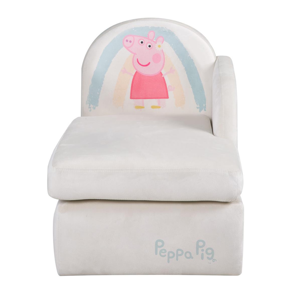 KINDERLOUNGESOFA Peppa Pig - Beige, Holzwerkstoff/Textil (75/54/47cm) - Roba