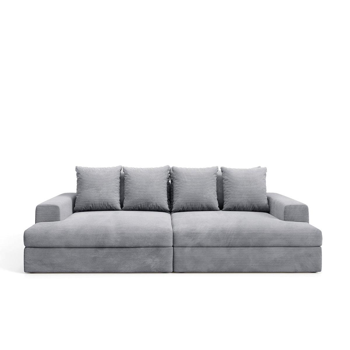 SOFA Paola 3 Sitzplätze Hellgrau - Hellgrau, Holz (272/86/167cm) - Petits-meubles
