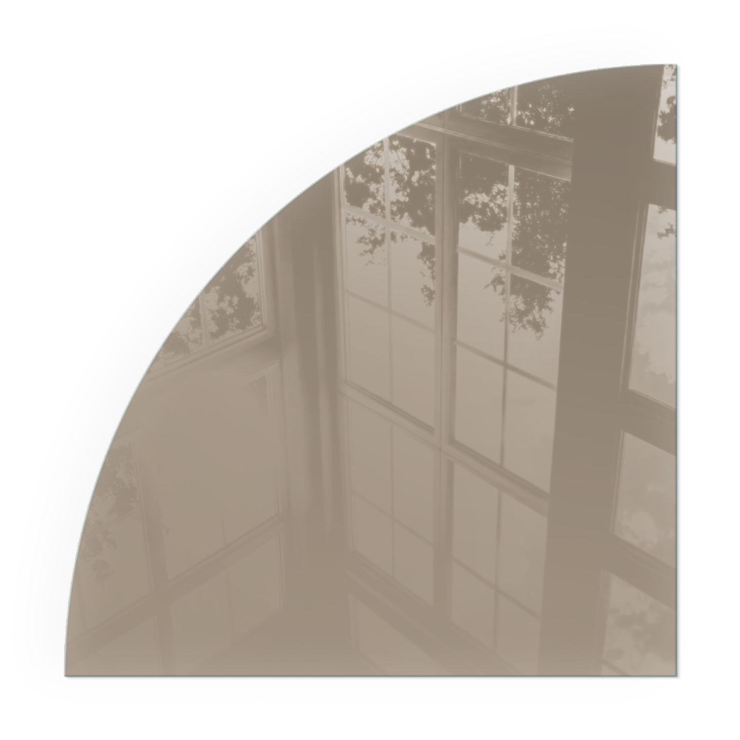 GLASPLATTE für Kamin 100x100 cm - Braun, Glas (100/100/0.4cm) - TULUP