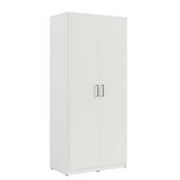 DREHTÜRENSCHRANK RYGEN 90,9/197,5/53,3cm 2-türig Weiß - Weiß, Holzwerkstoff (90.9/197.5/53.3cm) - MASSENO