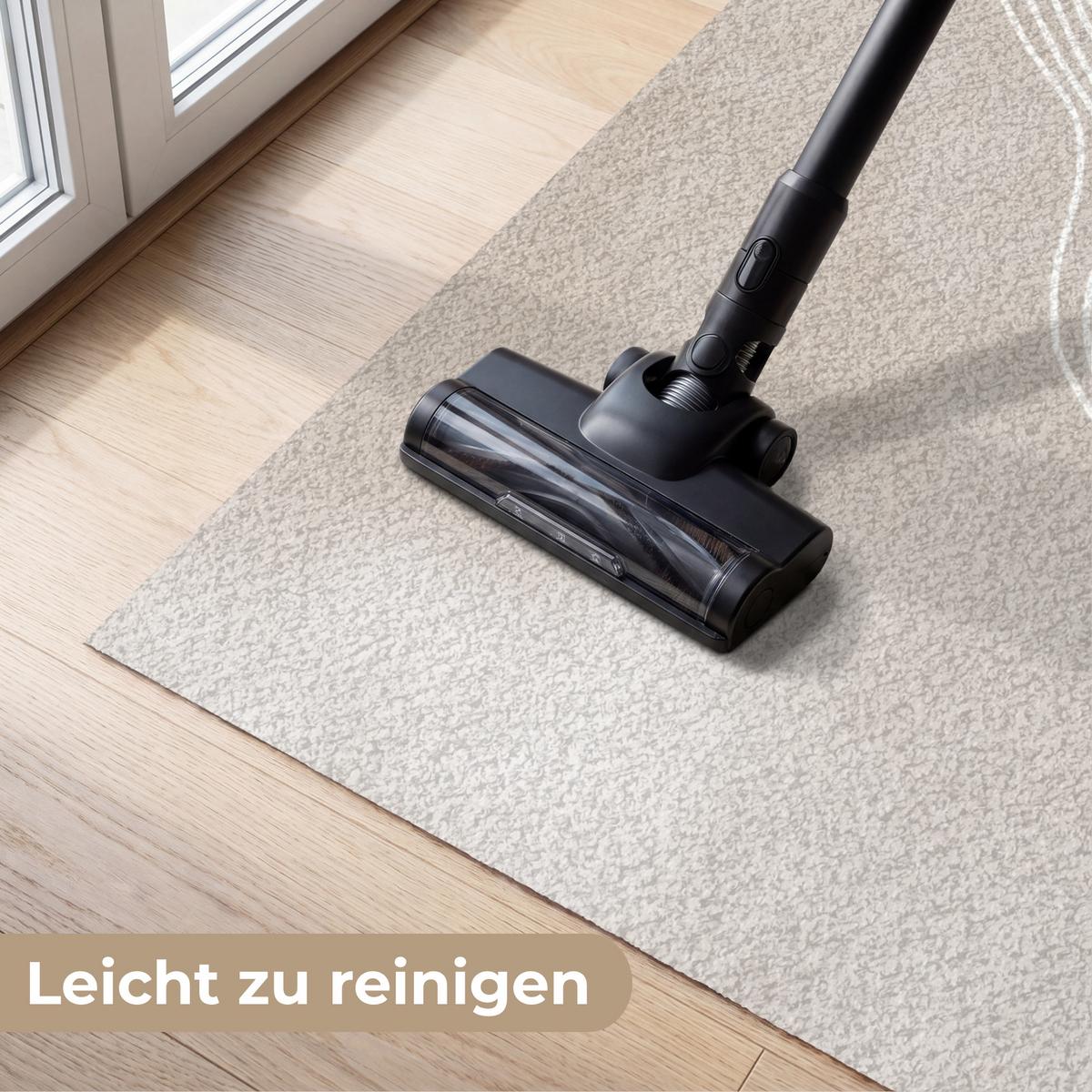 FUSSMATTE Wellenlinien - Fließend - Sandfarben Fußabtreter 150x90 cm - Beige, Kunststoff (150/0.4cm) - MuchoWow