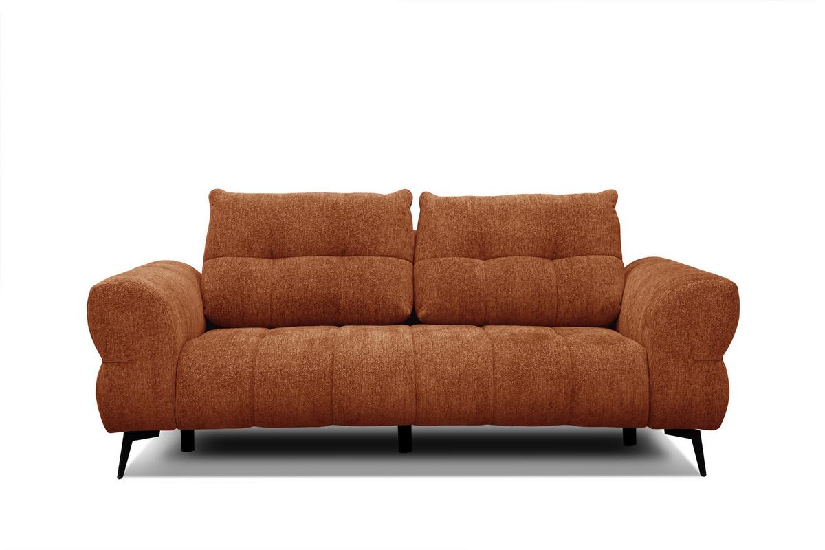SOFA SALVINI 3-Sitzer, orange - Orange, Holz/Textil (237/88/99cm) - Wozimo