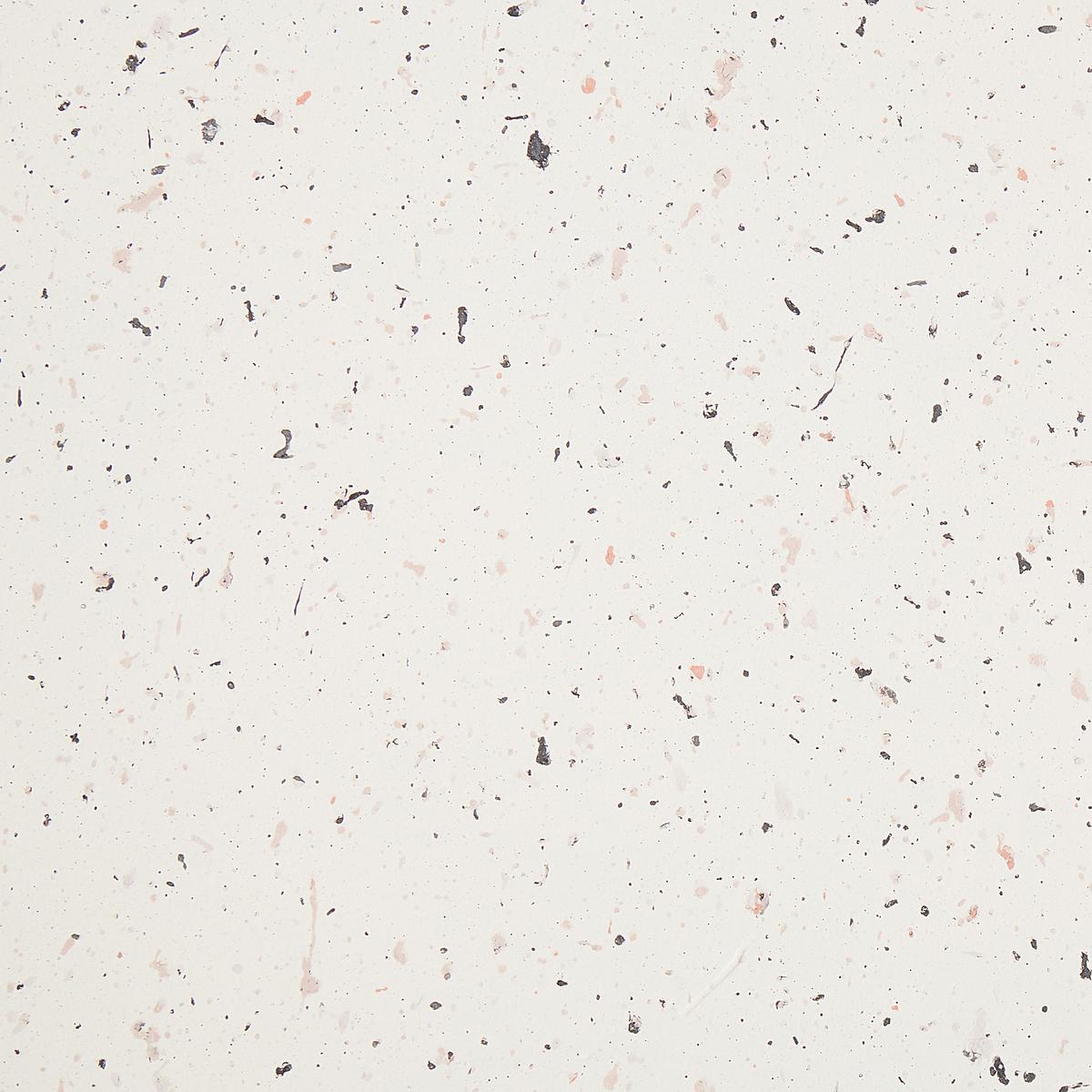 GARTEN BEISTELLTISCH Beton Terrazzo Optik cremeweiß 39 cm Biviere - Weiß, Stein (39/39/46cm) - Beliani