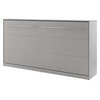 SCHRANKBETT Concept Pro II Horizontal - Grau, Holzwerkstoff (90/200cm) - MIRJAN24