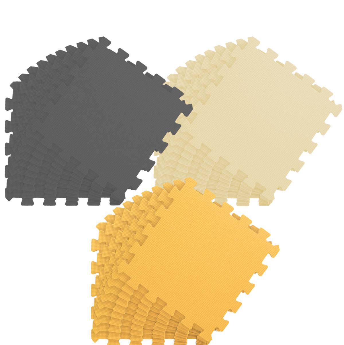 SPIELMATTE ab Null - 270/90 cm Puzzlematte Grau - Multicolor, Kunststoff (30/30cm) - Littletom