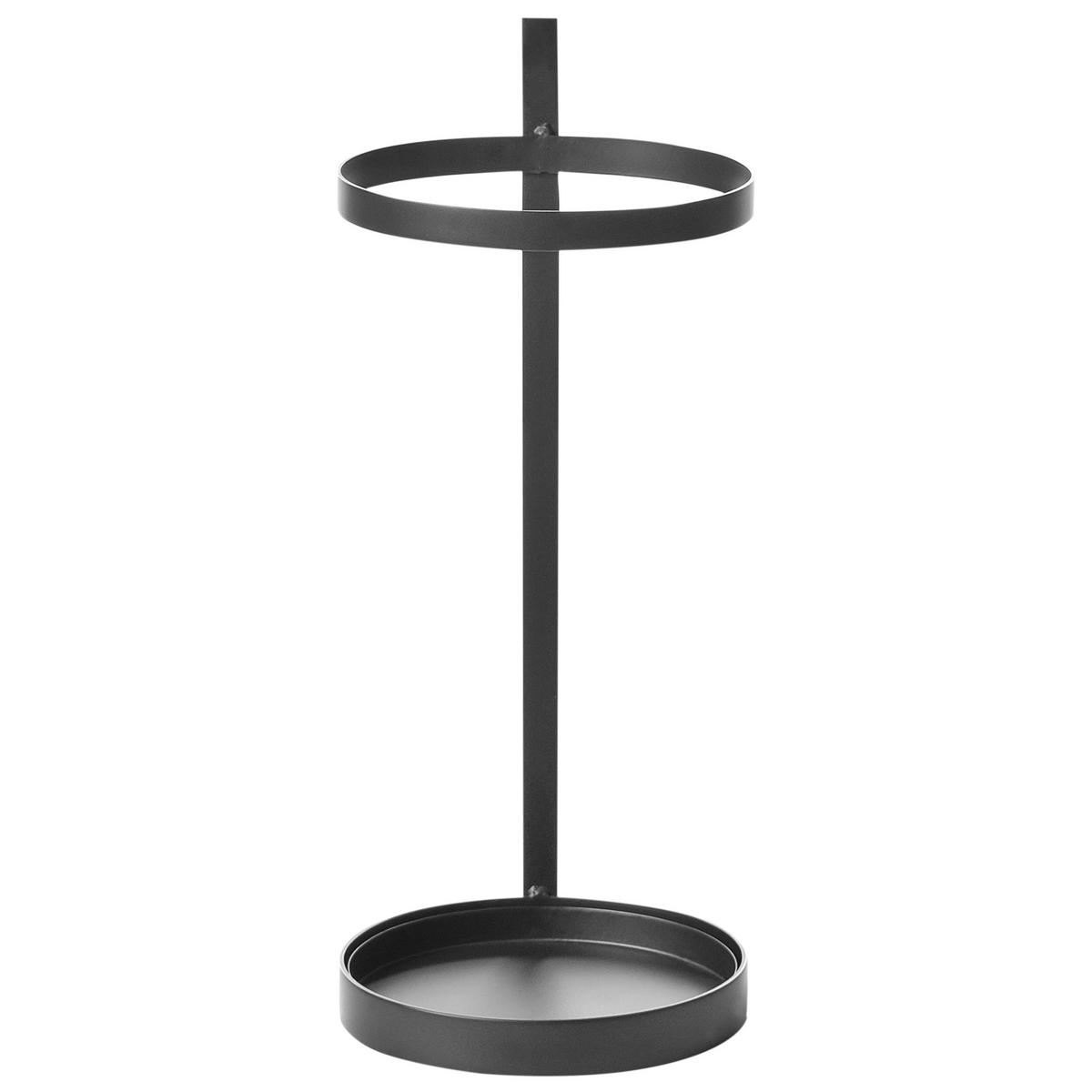 SCHIRMSTÄNDER Metall Schwarz Lobamba - Schwarz, Metall (21/50/21cm) - Beliani