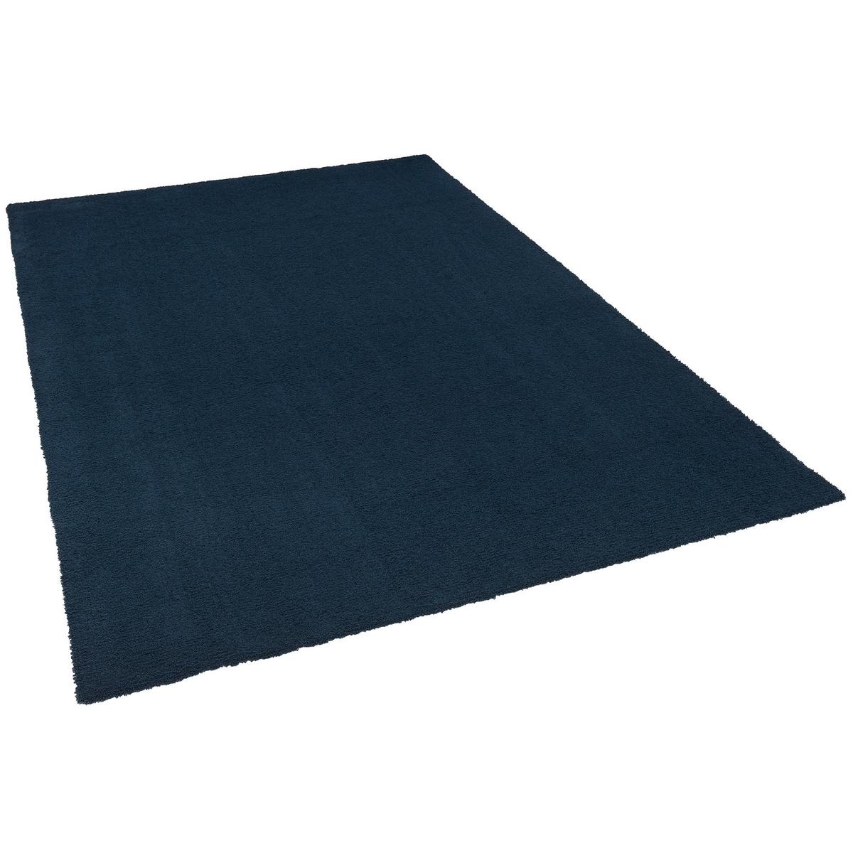 LUXUS HOCHFLOR SHAGGY TEPPICH VELVET - Dunkelblau, Textil (80/240cm) - Snapstyle